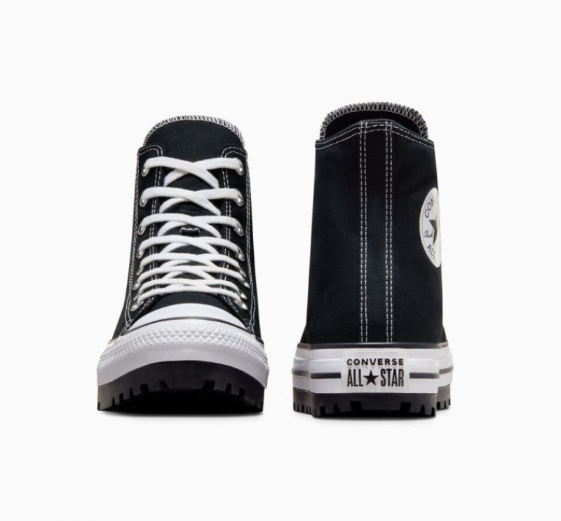 Tenis Converse Chuck Taylor All Star City Trek Altos Mujer Negras | COLOMBIA K4850B