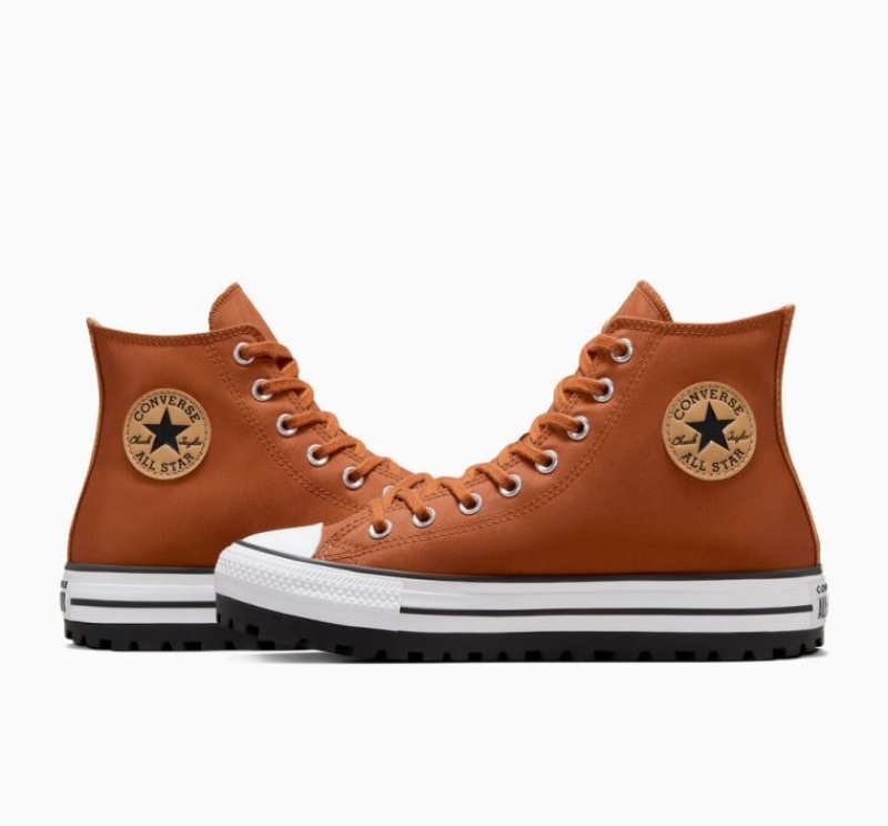 Tenis Converse Chuck Taylor All Star City Trek Altos Mujer Marrones | COLOMBIA A1407J