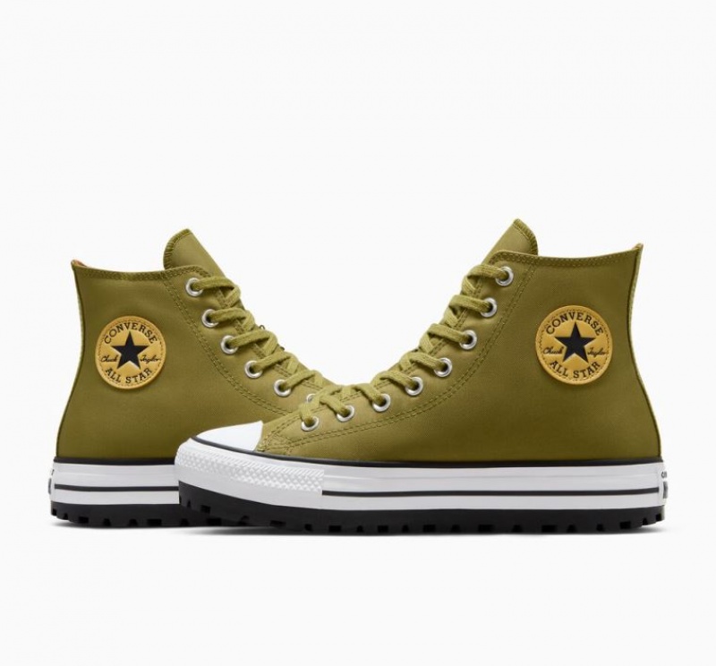 Tenis Converse Chuck Taylor All Star City Trek Altos Mujer Verde Oliva | COLOMBIA M0156J