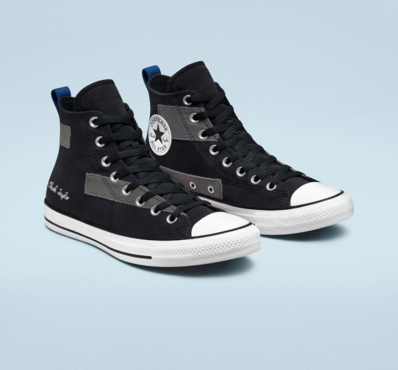 Tenis Converse Chuck Taylor All Star Desert Patchwork Altos Mujer Negras | COLOMBIA A5403T