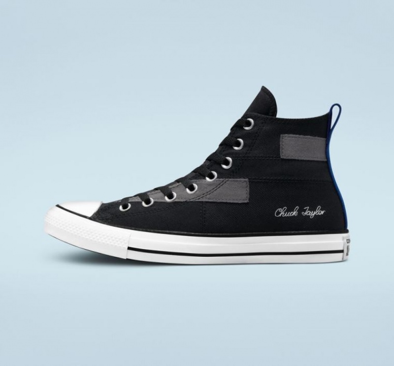 Tenis Converse Chuck Taylor All Star Desert Patchwork Altos Mujer Negras | COLOMBIA A5403T