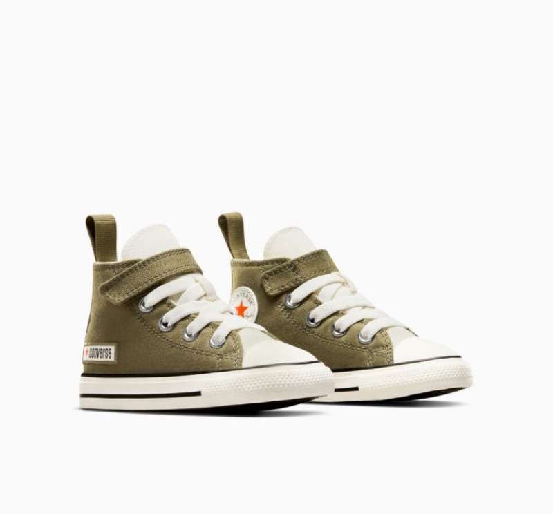 Tenis Converse Chuck Taylor All Star Easy On Altos Niños Verde Oliva | COLOMBIA G2403L