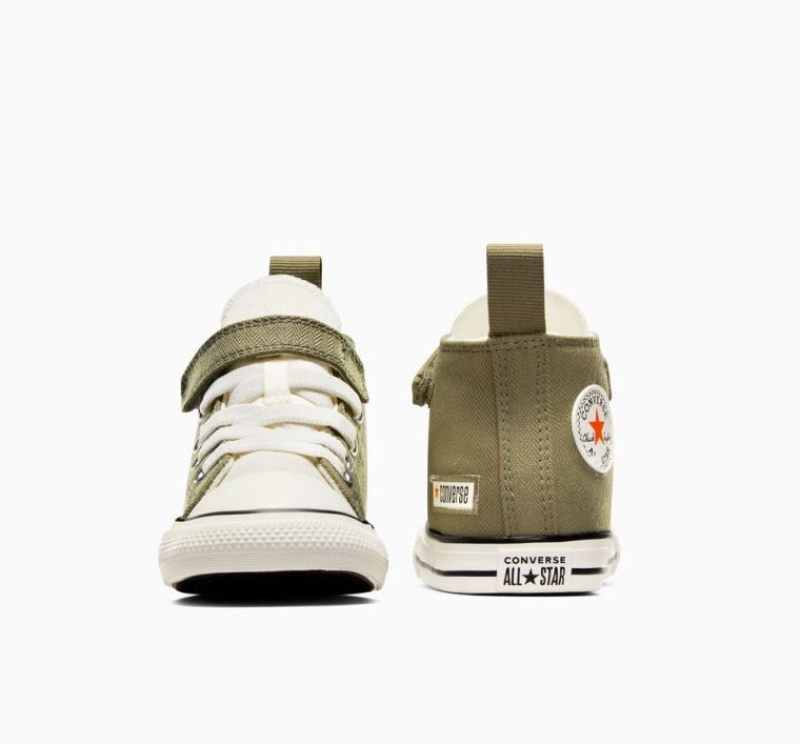 Tenis Converse Chuck Taylor All Star Easy On Altos Niños Verde Oliva | COLOMBIA G2403L