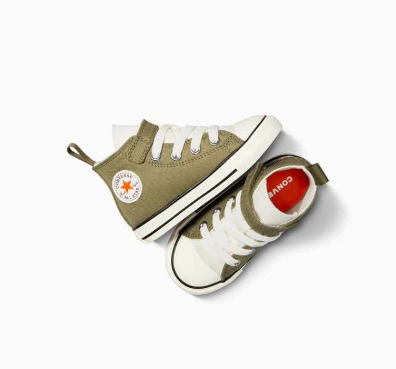 Tenis Converse Chuck Taylor All Star Easy On Altos Niños Verde Oliva | COLOMBIA G2403L