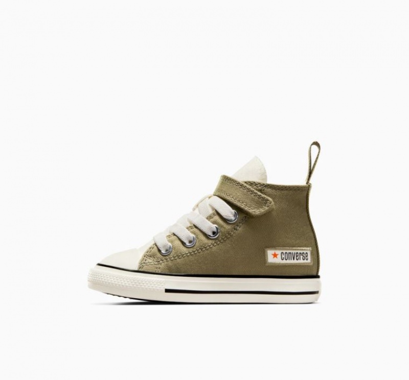 Tenis Converse Chuck Taylor All Star Easy On Altos Niños Verde Oliva | COLOMBIA G2403L