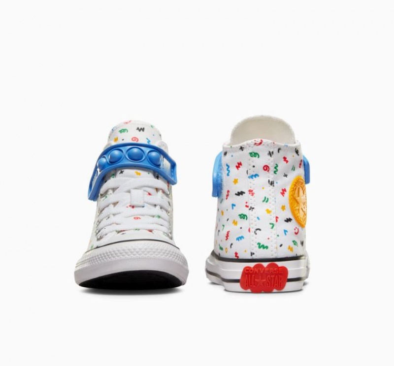 Tenis Converse Chuck Taylor All Star Easy On Doodles Altos Niños Blancas Multicolor | COLOMBIA H7309O