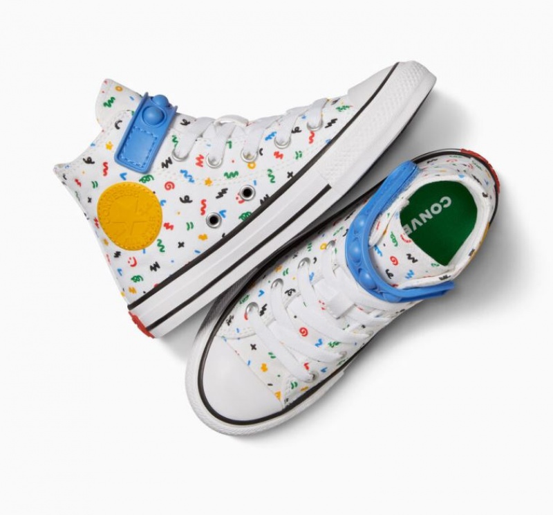 Tenis Converse Chuck Taylor All Star Easy On Doodles Altos Niños Blancas Multicolor | COLOMBIA H7309O