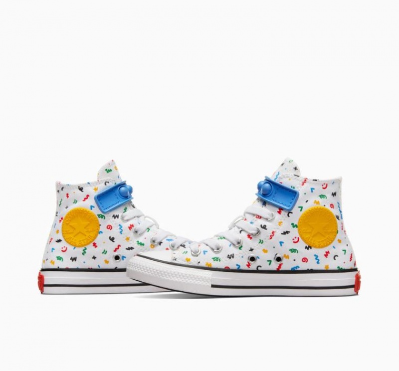 Tenis Converse Chuck Taylor All Star Easy On Doodles Altos Niños Blancas Multicolor | COLOMBIA H7309O