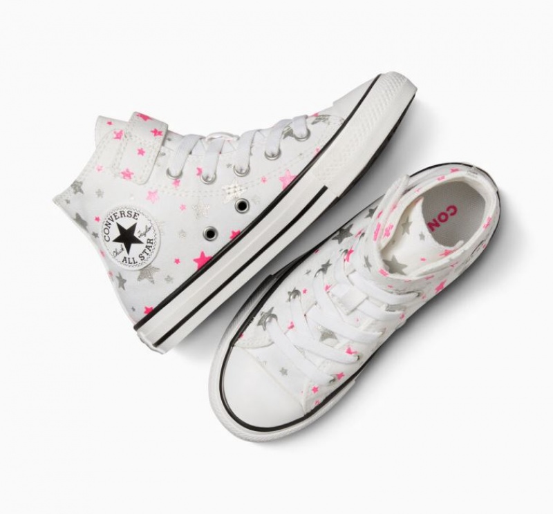 Tenis Converse Chuck Taylor All Star Easy On Sparkle Altos Niños Blancas Multicolor | COLOMBIA J2563P