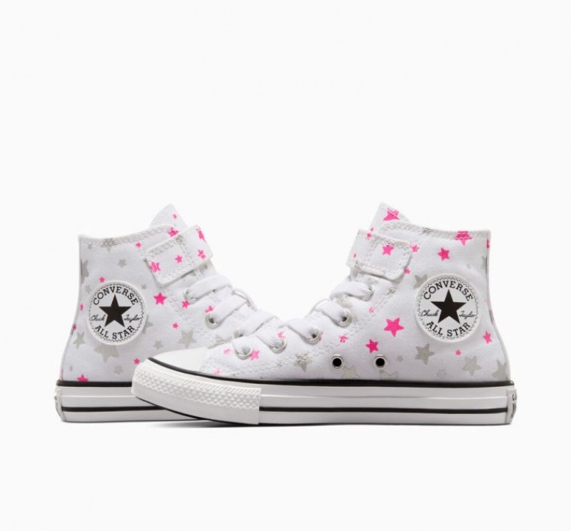 Tenis Converse Chuck Taylor All Star Easy On Sparkle Altos Niños Blancas Multicolor | COLOMBIA J2563P