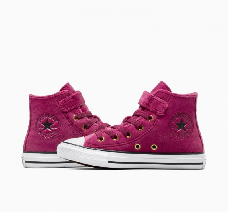 Tenis Converse Chuck Taylor All Star Easy On Velvet Altos Niños Fucsia | COLOMBIA R7038P