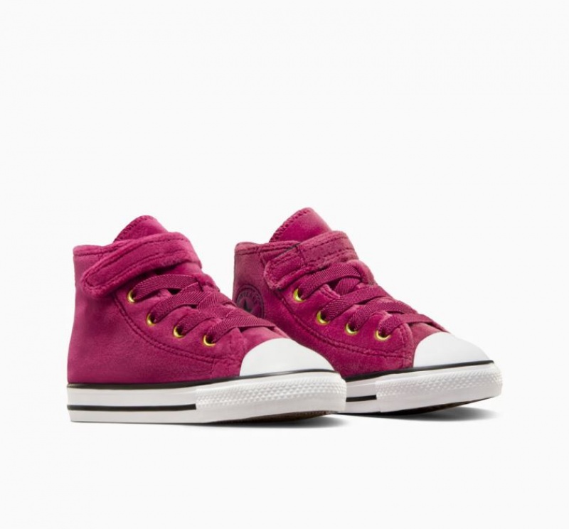 Tenis Converse Chuck Taylor All Star Easy On Velvet Altos Niños Fucsia | COLOMBIA H8972X