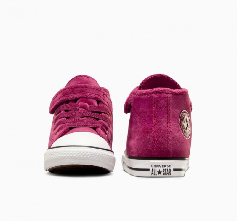 Tenis Converse Chuck Taylor All Star Easy On Velvet Altos Niños Fucsia | COLOMBIA H8972X