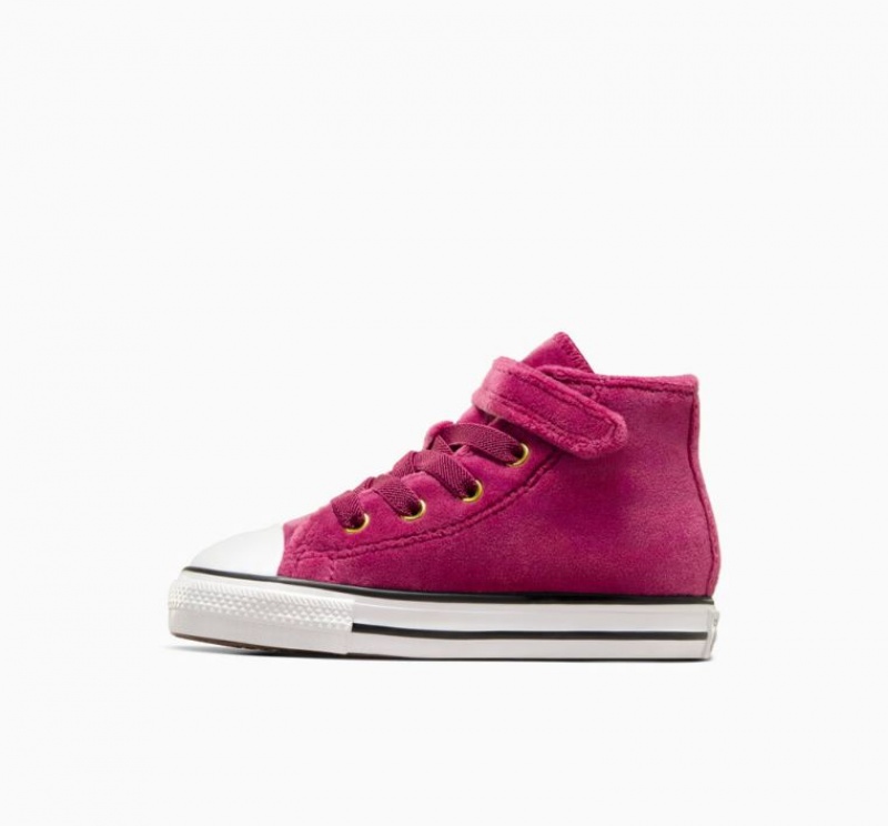 Tenis Converse Chuck Taylor All Star Easy On Velvet Altos Niños Fucsia | COLOMBIA H8972X