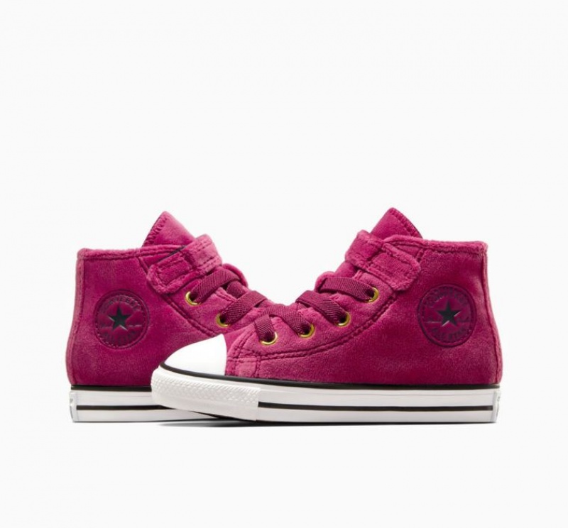 Tenis Converse Chuck Taylor All Star Easy On Velvet Altos Niños Fucsia | COLOMBIA H8972X