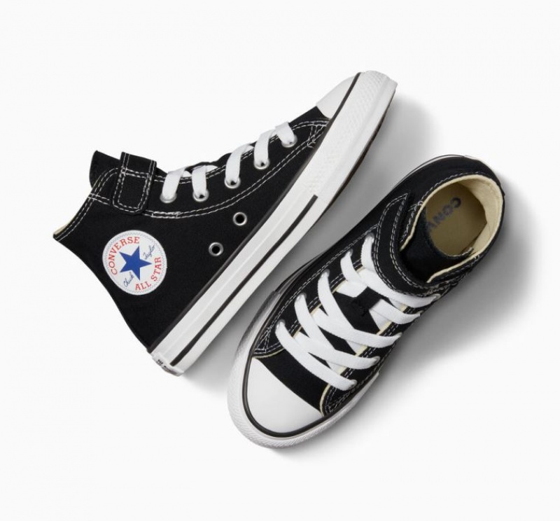 Tenis Converse Chuck Taylor All Star Easy-on Altos Niños Negras | COLOMBIA Z2709E