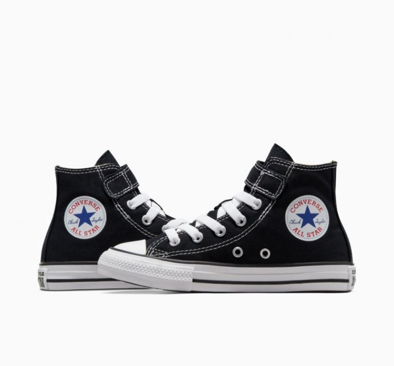 Tenis Converse Chuck Taylor All Star Easy-on Altos Niños Negras | COLOMBIA Z2709E