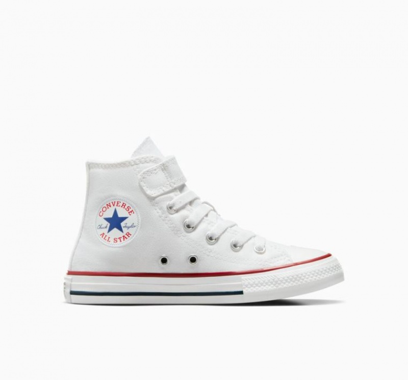 Tenis Converse Chuck Taylor All Star Easy-on Altos Niños Blancas | COLOMBIA P0384U