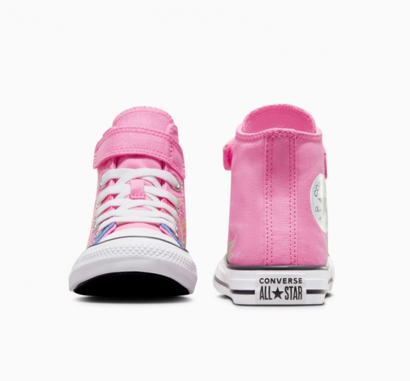 Tenis Converse Chuck Taylor All Star Easy-on Cars Altos Niños Rosas | COLOMBIA Z0657O