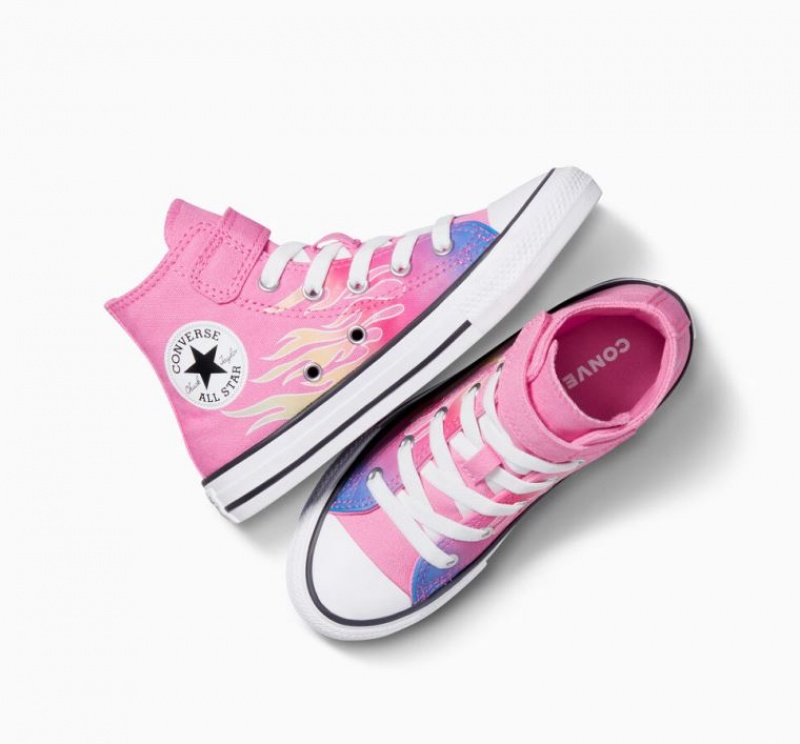 Tenis Converse Chuck Taylor All Star Easy-on Cars Altos Niños Rosas | COLOMBIA Z0657O