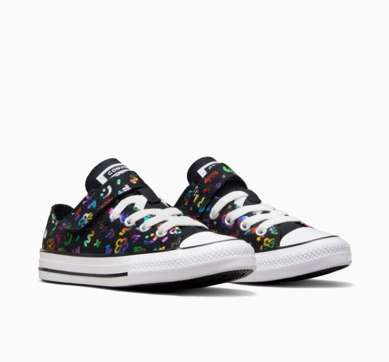 Tenis Converse Chuck Taylor All Star Easy On Doodles Bajos Niños Negras Multicolor | COLOMBIA B2801U