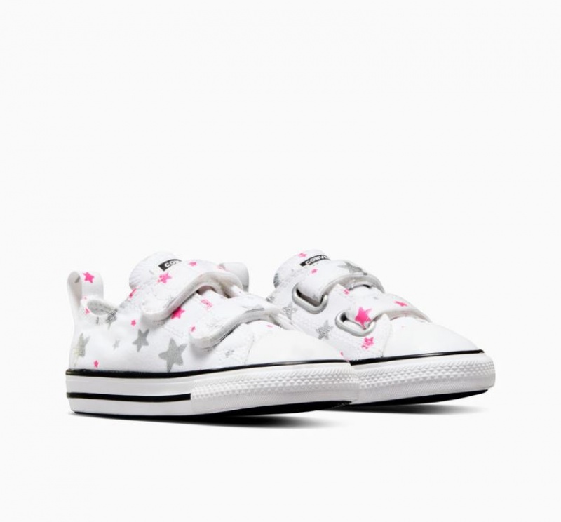 Tenis Converse Chuck Taylor All Star Easy On Sparkle Bajos Niños Blancas | COLOMBIA G3475S