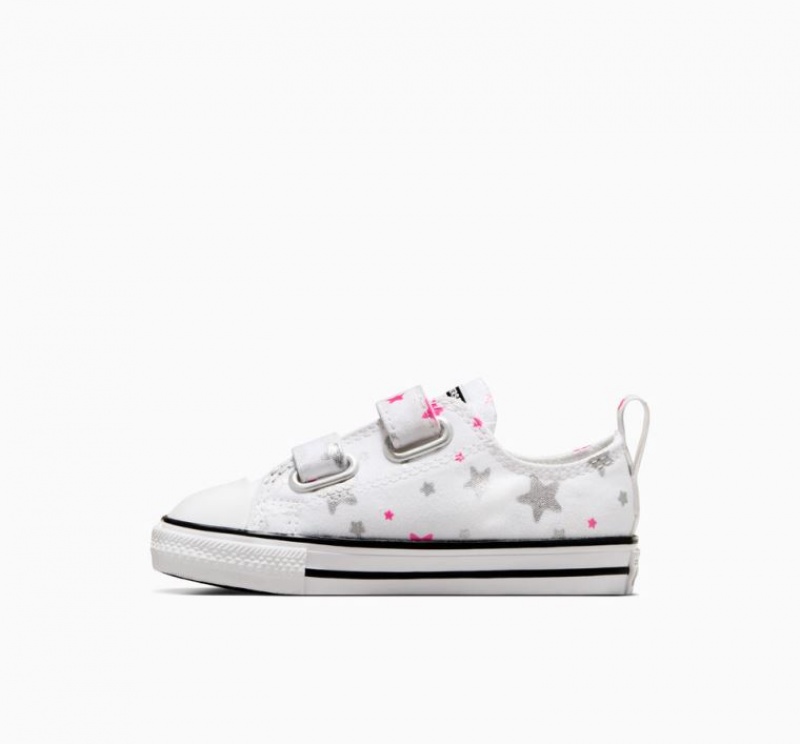 Tenis Converse Chuck Taylor All Star Easy On Sparkle Bajos Niños Blancas | COLOMBIA G3475S