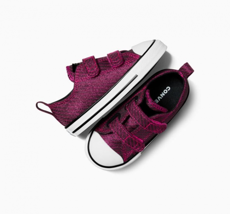 Tenis Converse Chuck Taylor All Star Easy On Sparkle Bajos Niños Rosas | COLOMBIA X8032K