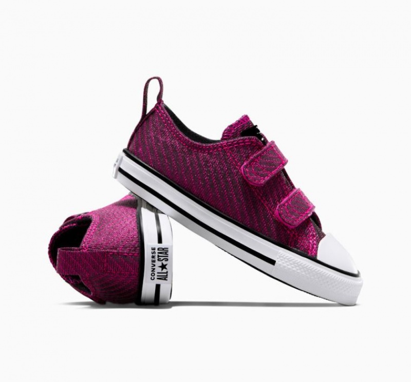 Tenis Converse Chuck Taylor All Star Easy On Sparkle Bajos Niños Rosas | COLOMBIA X8032K