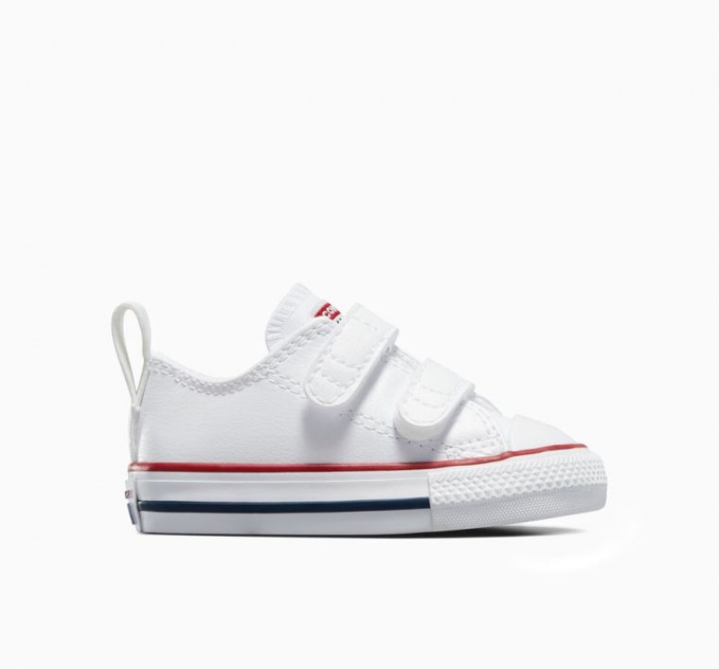 Tenis Converse Chuck Taylor All Star Easy-on Leather Bajos Niños Blancas | COLOMBIA S4297O