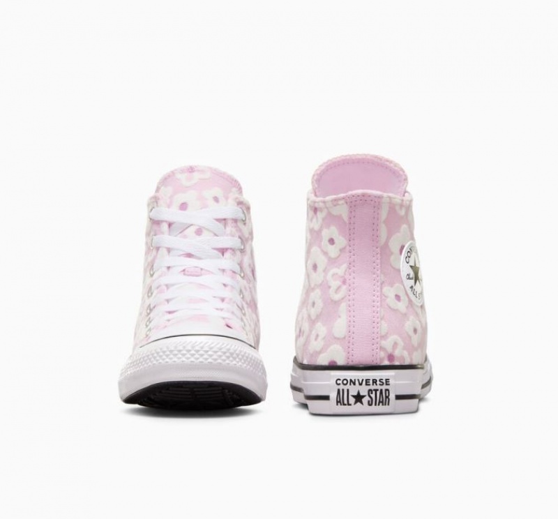 Tenis Converse Chuck Taylor All Star Floral Embroidery Altos Niños Lavanda | COLOMBIA J8496T