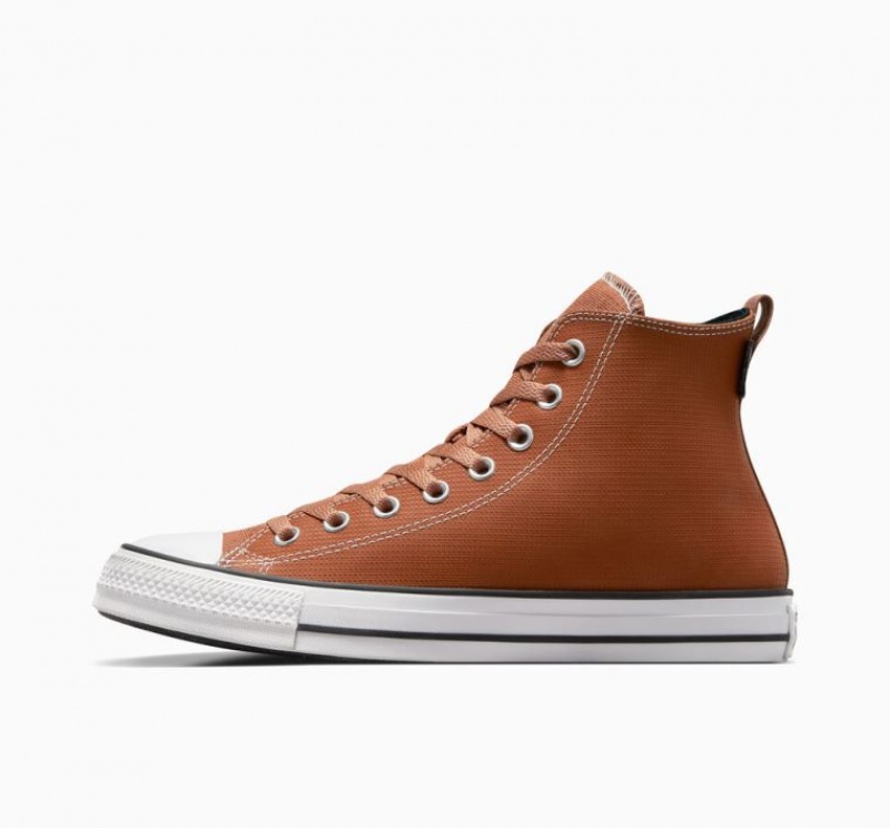 Tenis Converse Chuck Taylor All Star Leather Altos Mujer Marrones | COLOMBIA X9372S