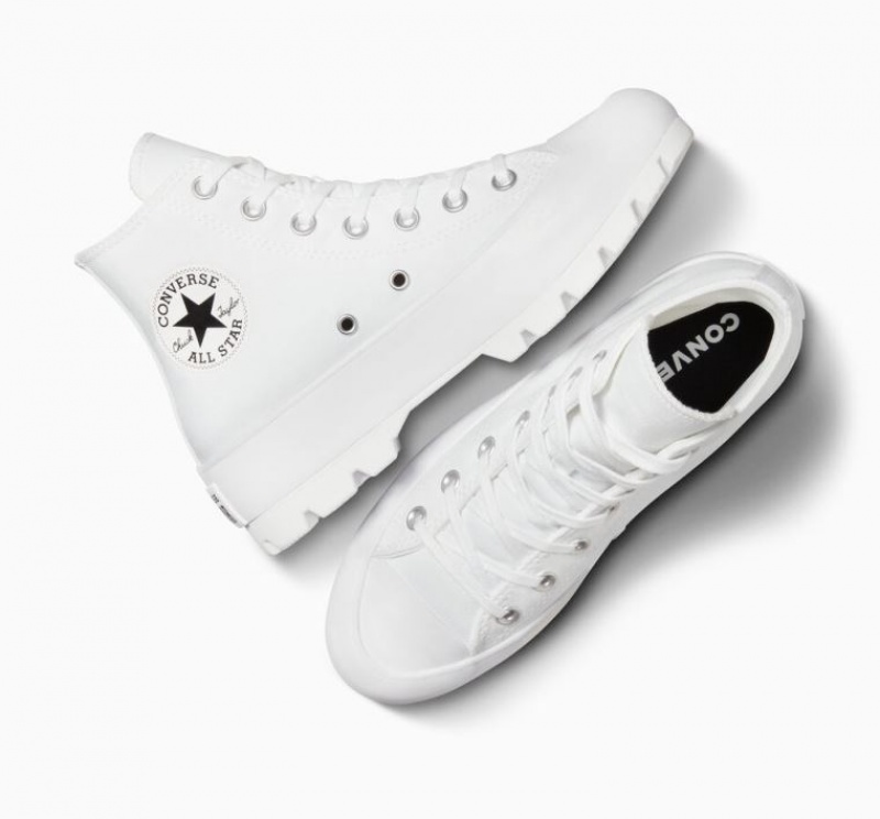 Tenis Converse Chuck Taylor All Star Lugged Altos Mujer Blancas | COLOMBIA S9574O