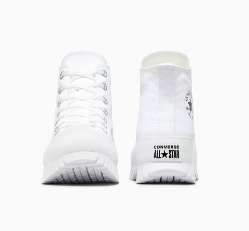 Tenis Converse Chuck Taylor All Star Lugged 2.0 Altos Mujer Blancas | COLOMBIA H2064I