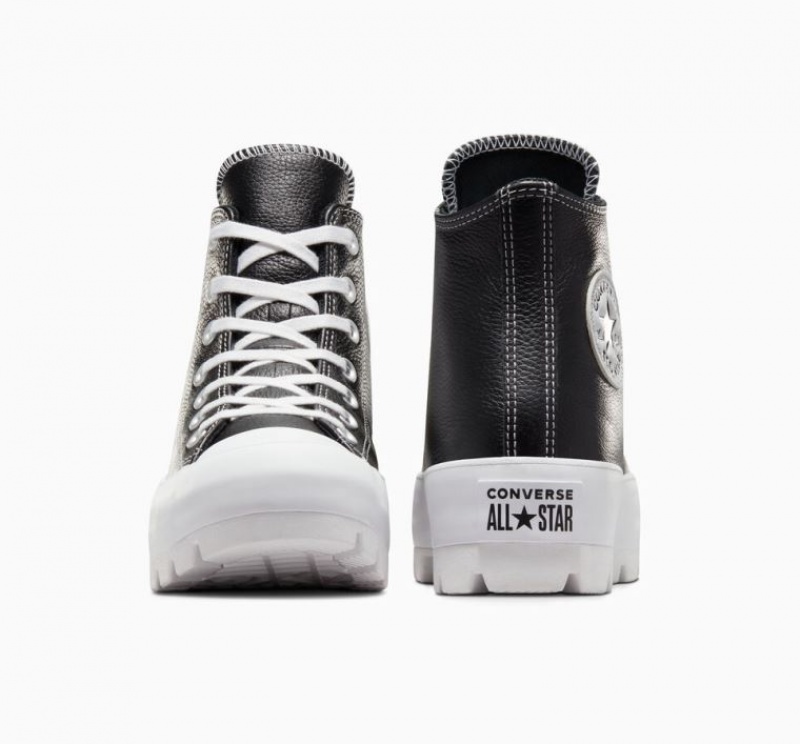 Tenis Converse Chuck Taylor All Star Lugged Leather Altos Mujer Negras | COLOMBIA K5976I