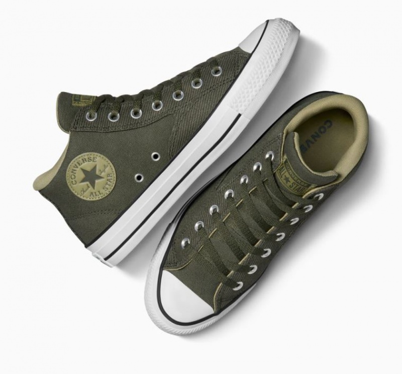 Tenis Converse Chuck Taylor All Star Malden Street Hombre Verde Oscuro | COLOMBIA I6571Z