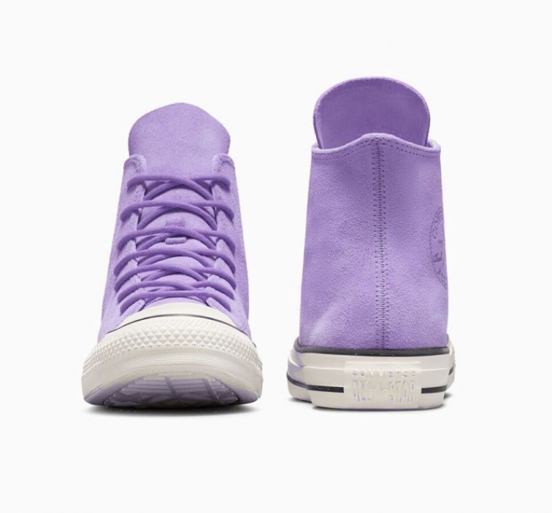 Tenis Converse Chuck Taylor All Star Mono Suede Altos Mujer Lavanda | COLOMBIA I6792Z