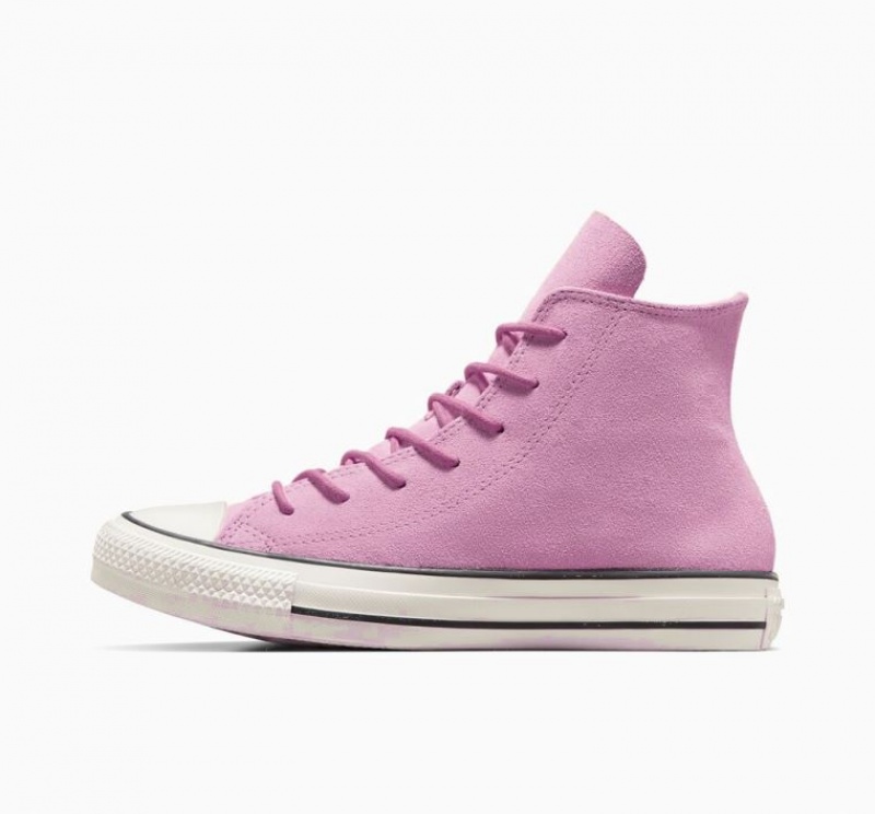 Tenis Converse Chuck Taylor All Star Mono Suede Altos Mujer Rosas | COLOMBIA T2561G