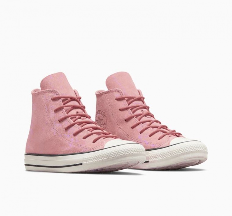 Tenis Converse Chuck Taylor All Star Mono Suede Altos Mujer Rosas | COLOMBIA M1236B