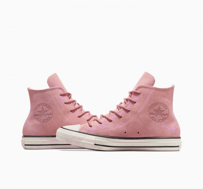 Tenis Converse Chuck Taylor All Star Mono Suede Altos Mujer Rosas | COLOMBIA M1236B