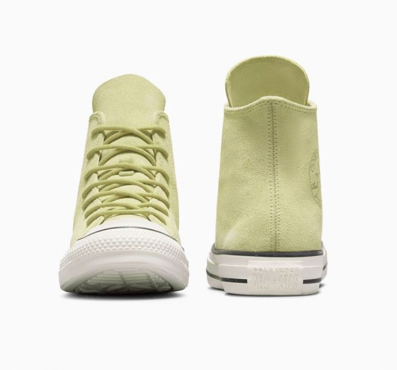 Tenis Converse Chuck Taylor All Star Mono Suede Altos Mujer Verde Claro | COLOMBIA J2096Z