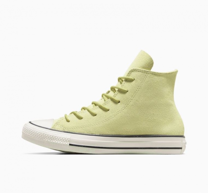 Tenis Converse Chuck Taylor All Star Mono Suede Altos Mujer Verde Claro | COLOMBIA J2096Z