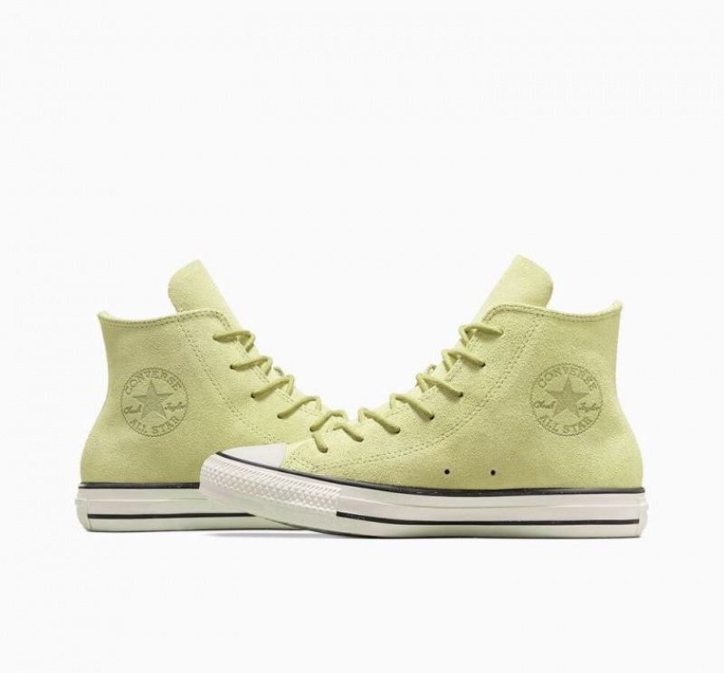 Tenis Converse Chuck Taylor All Star Mono Suede Altos Mujer Verde Claro | COLOMBIA J2096Z