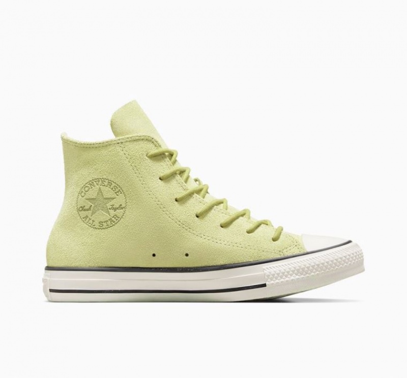 Tenis Converse Chuck Taylor All Star Mono Suede Altos Mujer Verde Claro | COLOMBIA J2096Z