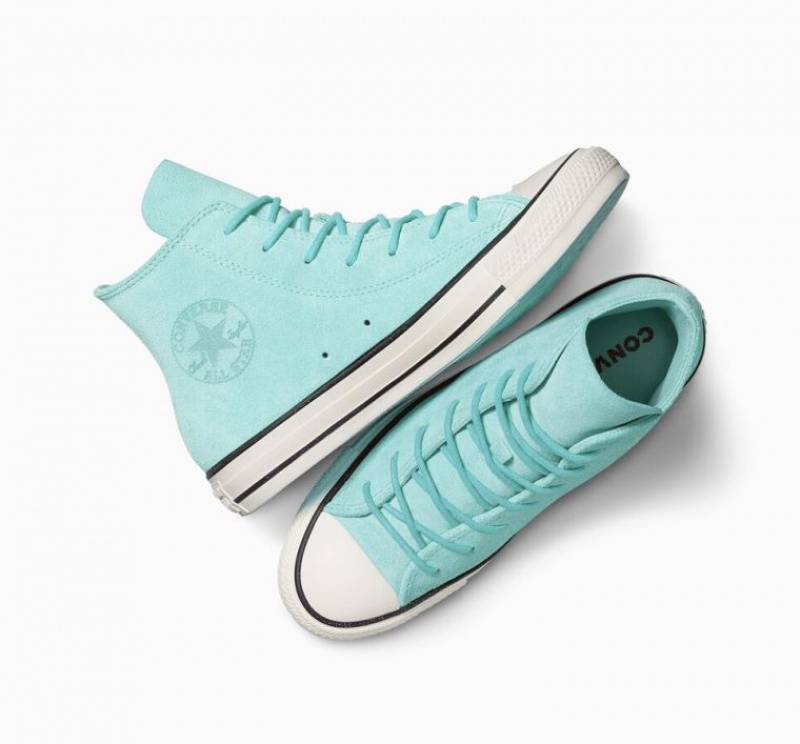 Tenis Converse Chuck Taylor All Star Mono Suede Altos Mujer Turquesa | COLOMBIA H3528F