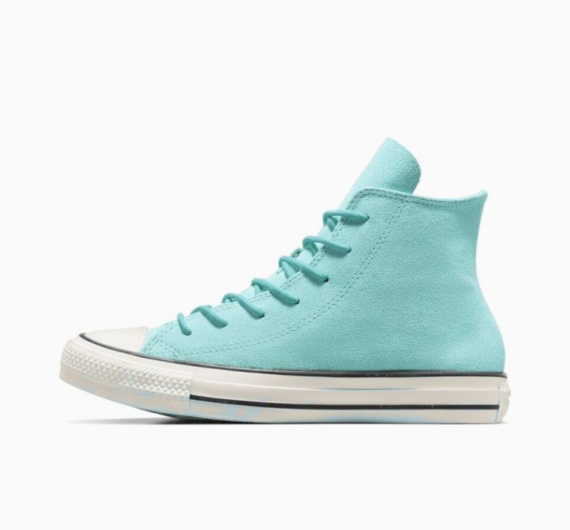 Tenis Converse Chuck Taylor All Star Mono Suede Altos Mujer Turquesa | COLOMBIA H3528F