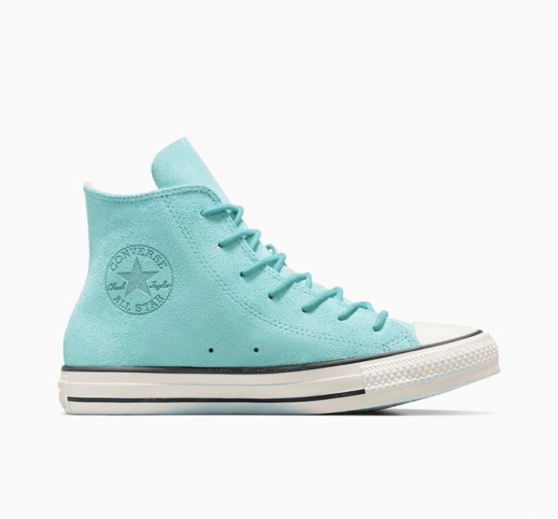 Tenis Converse Chuck Taylor All Star Mono Suede Altos Mujer Turquesa | COLOMBIA H3528F