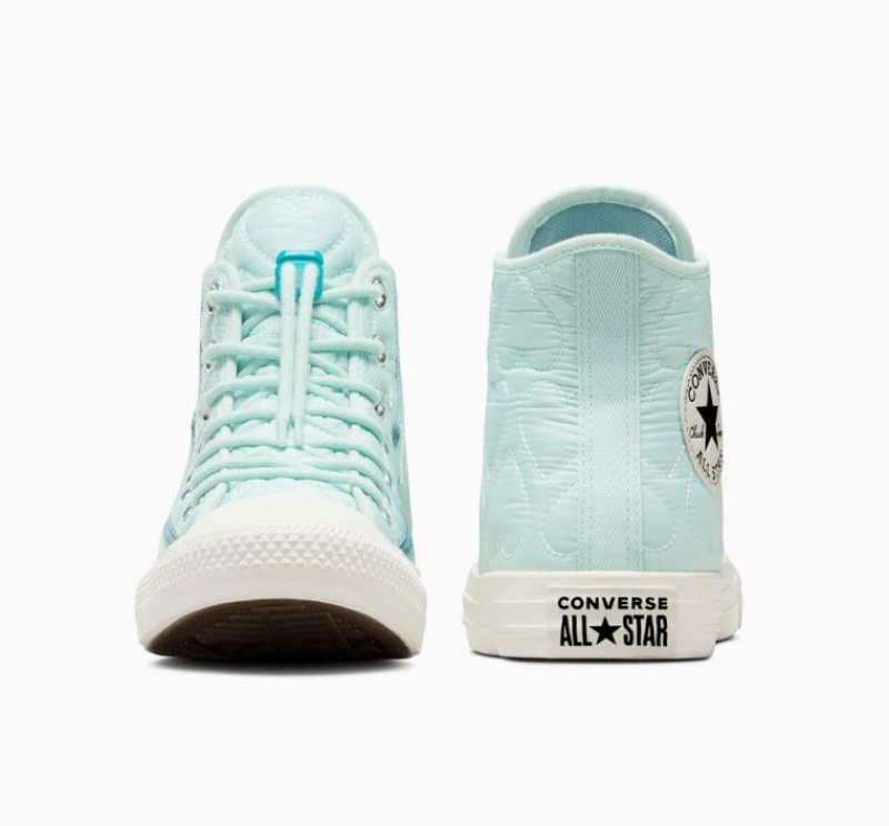 Tenis Converse Chuck Taylor All Star Quilted Altos Mujer Turquesa | COLOMBIA W0623L