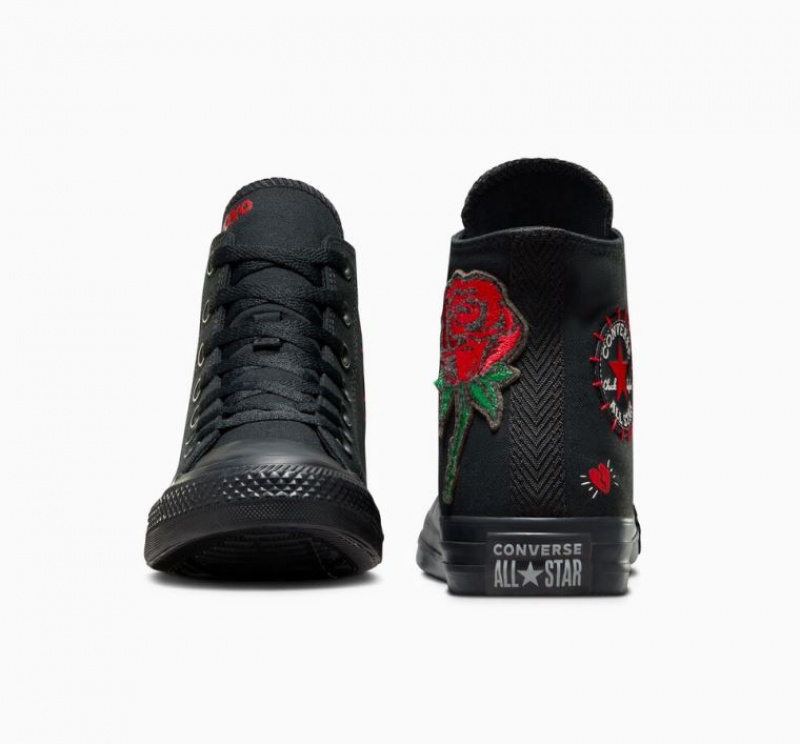 Tenis Converse Chuck Taylor All Star Rose Altos Hombre Negras | COLOMBIA D1734B