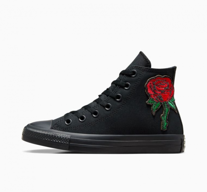 Tenis Converse Chuck Taylor All Star Rose Altos Hombre Negras | COLOMBIA D1734B